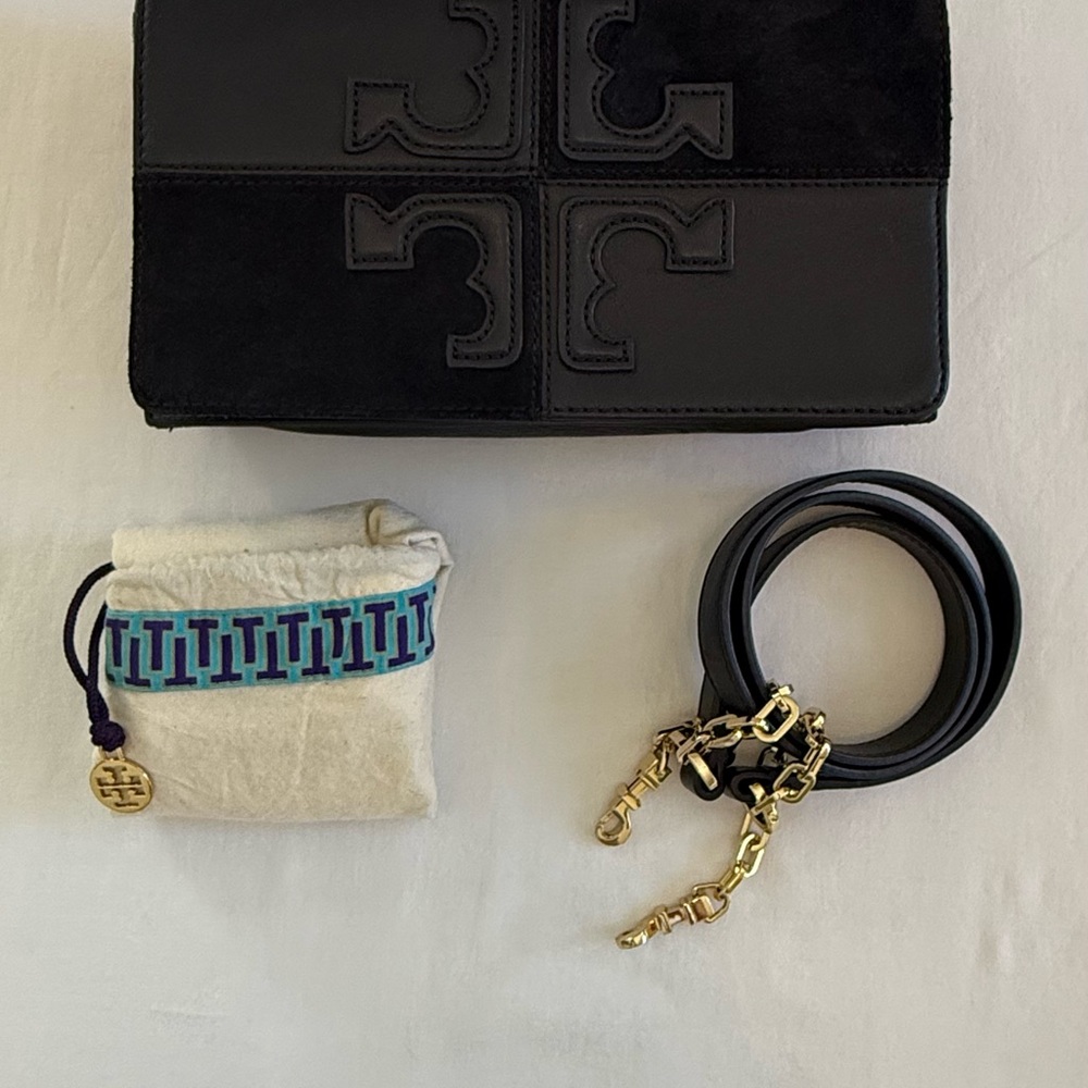 Tory Burch Navy Natalie Crossbody/Clutch